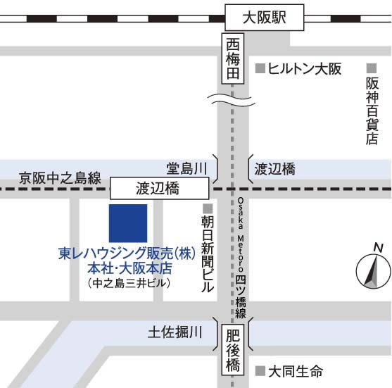 本社・大阪本店 MAP